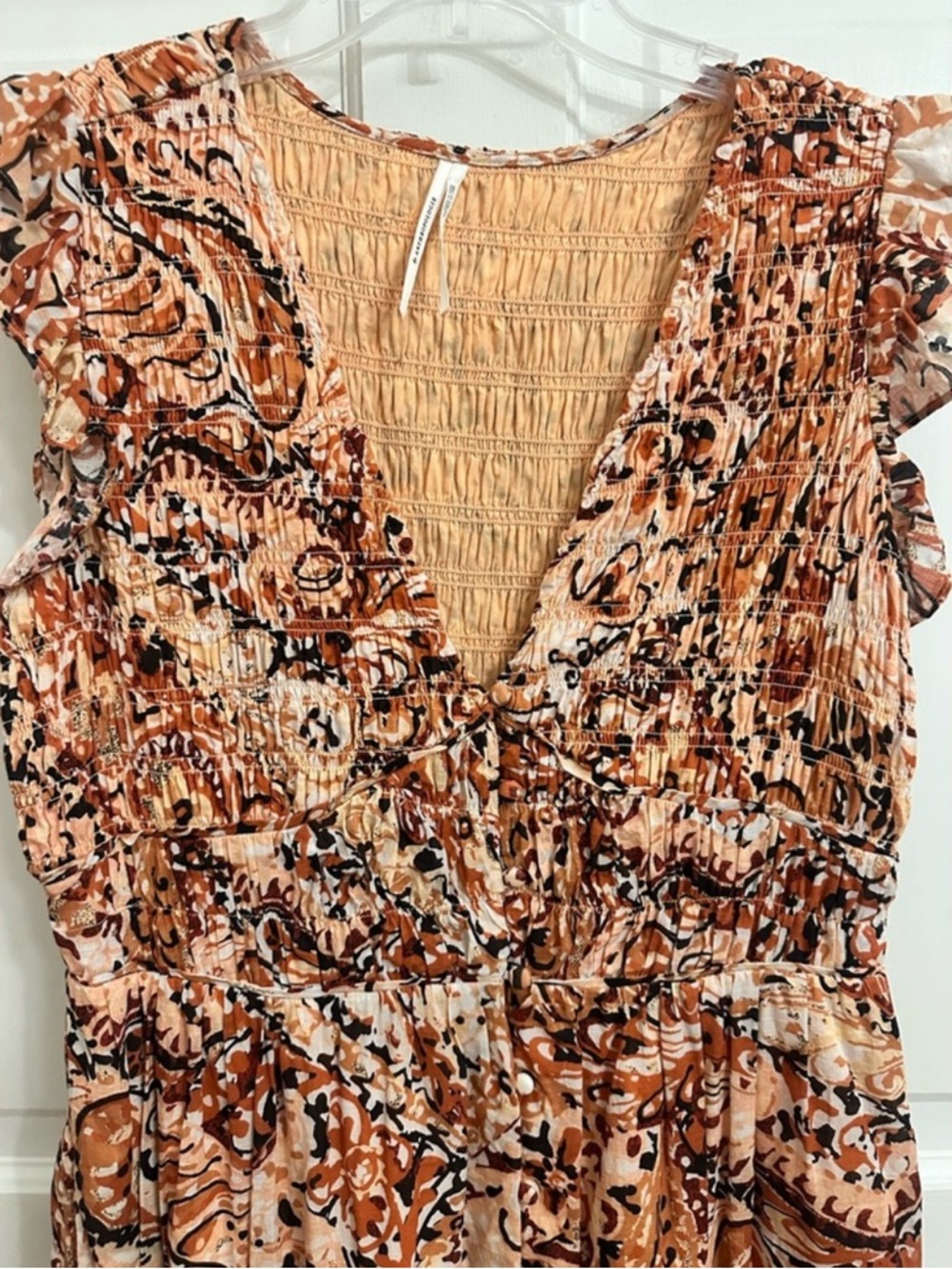 Anthropologie The Peregrine Printed Button Down Tiered
Midi Dress - Picture 6 of 12